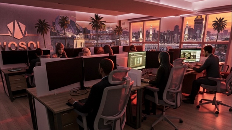 فريق عمل شركة وصول في مكتب مكة المكرمة الرئيسي